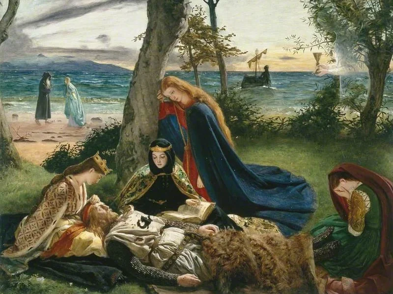 1823-James Archer - La morte di Artù - Galleria d'arte di Manchester